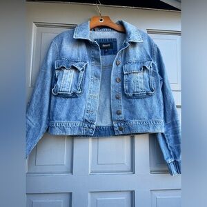 Buffalo David Bitton size S/P denim‎ buttoned jacket with 2 front pockets